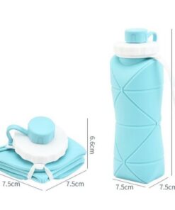 Bình nước xếp gọn silicone 600ml chịu nhiệt