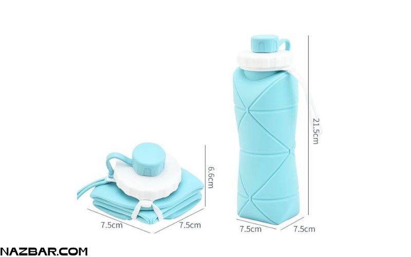 Bình nước xếp gọn silicone 600ml chịu nhiệt