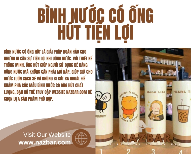 Đại Lý BÌNH NƯỚC CÓ ỐNG HÚT NAZBAR